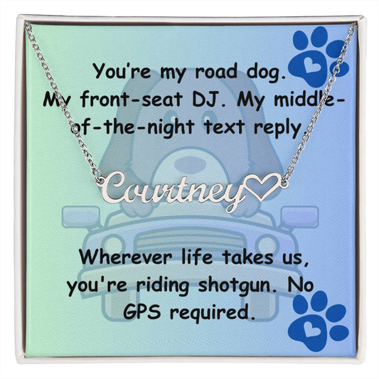 Personalized Road Dog for Life Necklace - Max & Co Tees