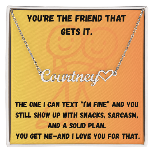 Personalized You Get Me Necklace - Max & Co Tees