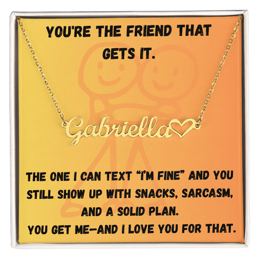 Personalized You Get Me Necklace - Max & Co Tees