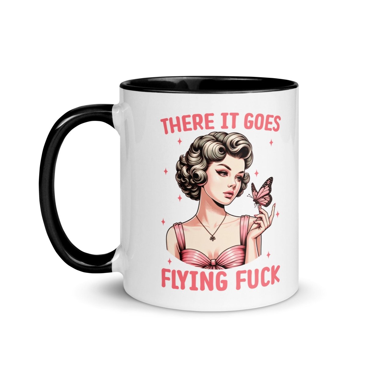 Sassy Flying FU#$ Inner Color Mug - Max & Co Tees