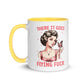 Sassy Flying FU#$ Inner Color Mug - Max & Co Tees