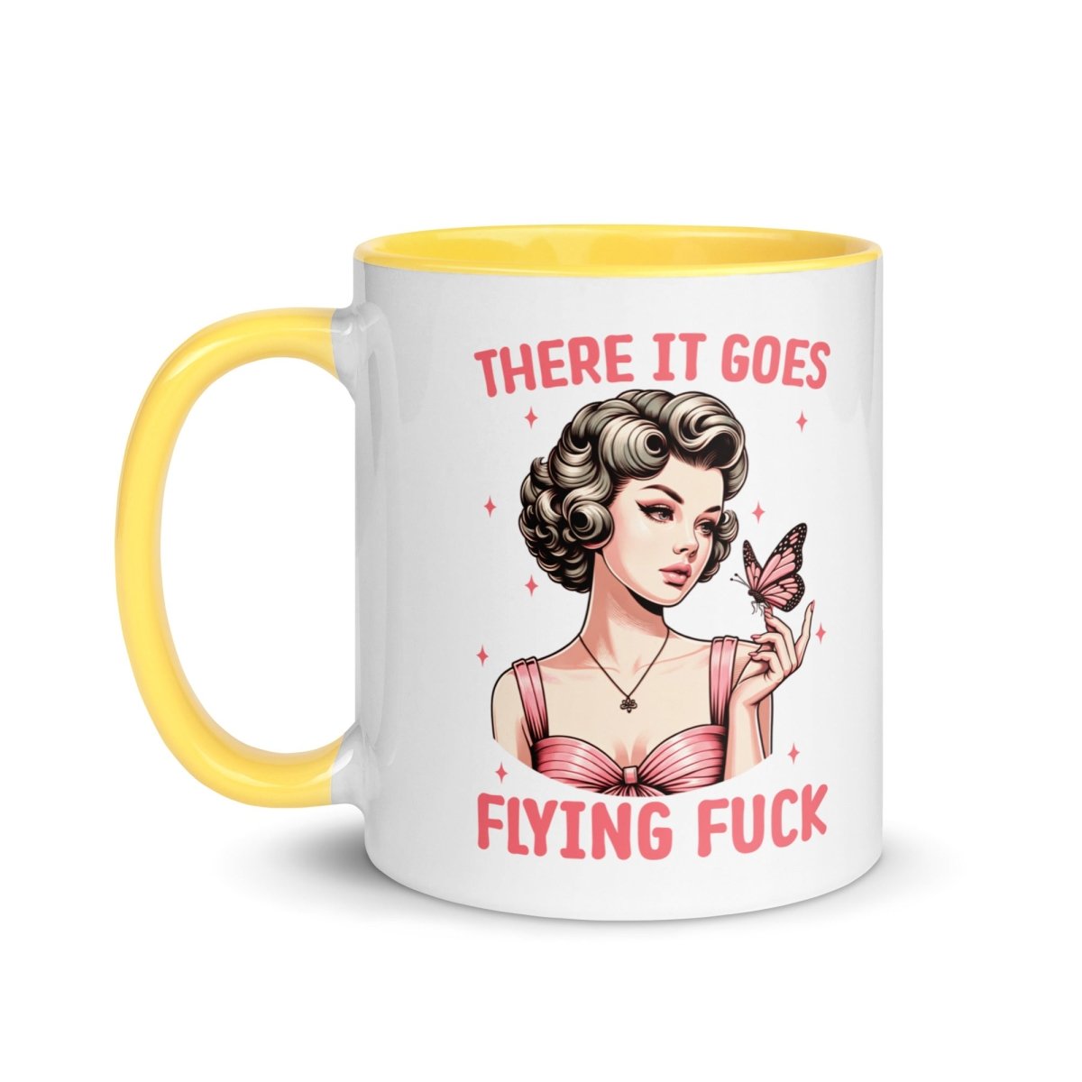 Sassy Flying FU#$ Inner Color Mug - Max & Co Tees