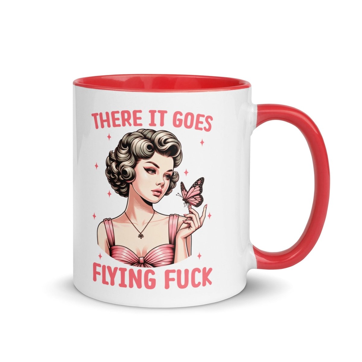 Sassy Flying FU#$ Inner Color Mug - Max & Co Tees