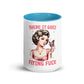 Sassy Flying FU#$ Inner Color Mug - Max & Co Tees