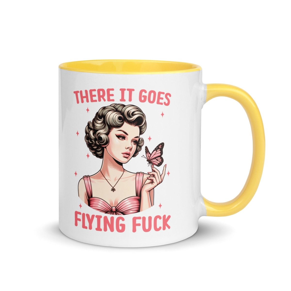 Sassy Flying FU#$ Inner Color Mug - Max & Co Tees