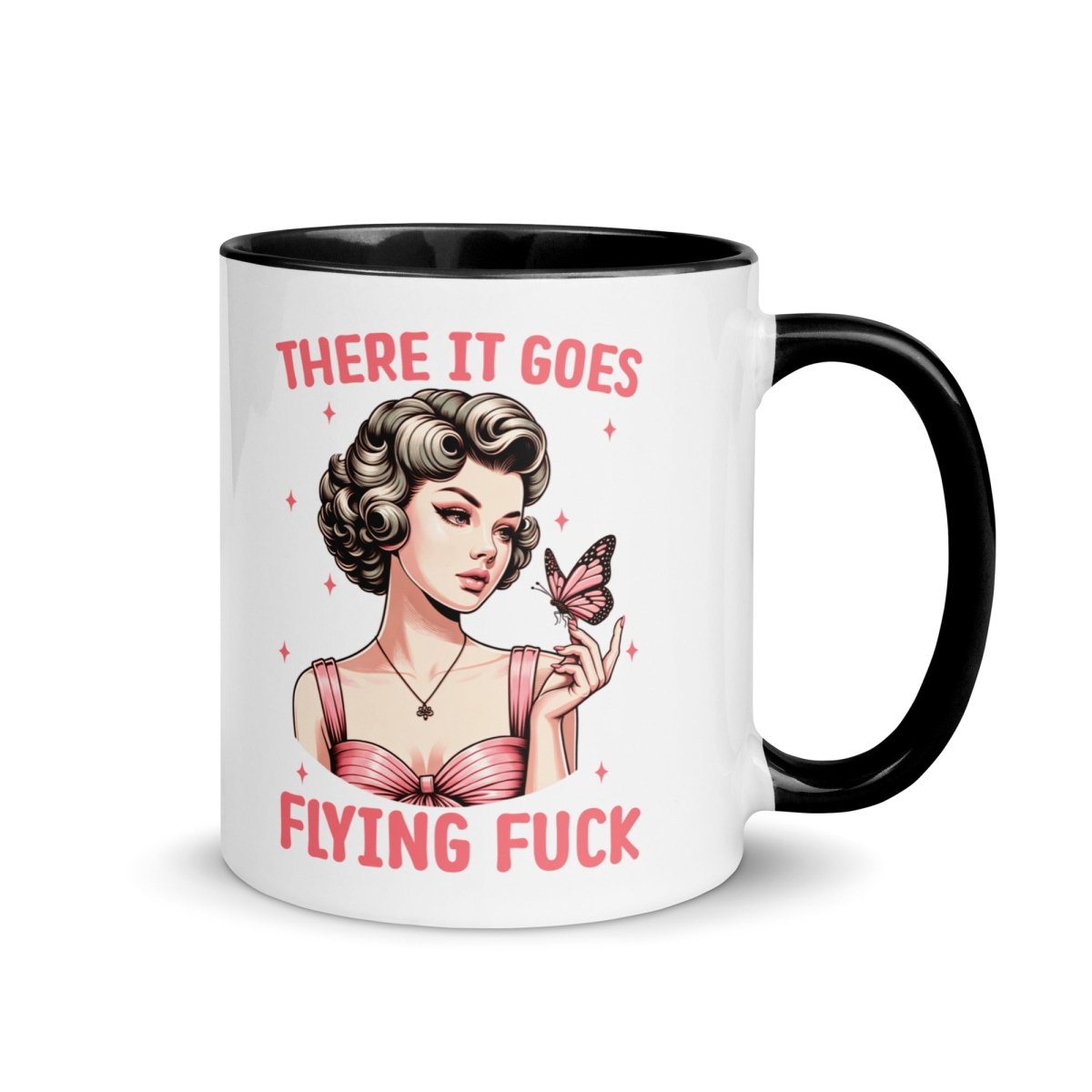 Sassy Flying FU#$ Inner Color Mug - Max & Co Tees