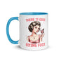 Sassy Flying FU#$ Inner Color Mug - Max & Co Tees