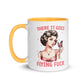 Sassy Flying FU#$ Inner Color Mug - Max & Co Tees