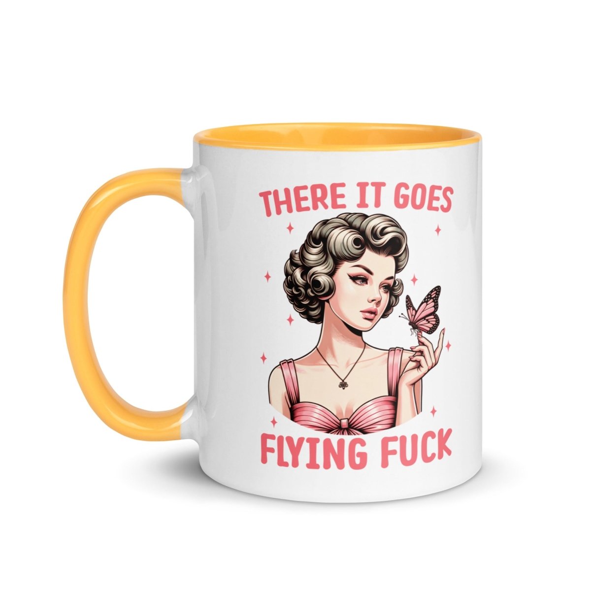 Sassy Flying FU#$ Inner Color Mug - Max & Co Tees