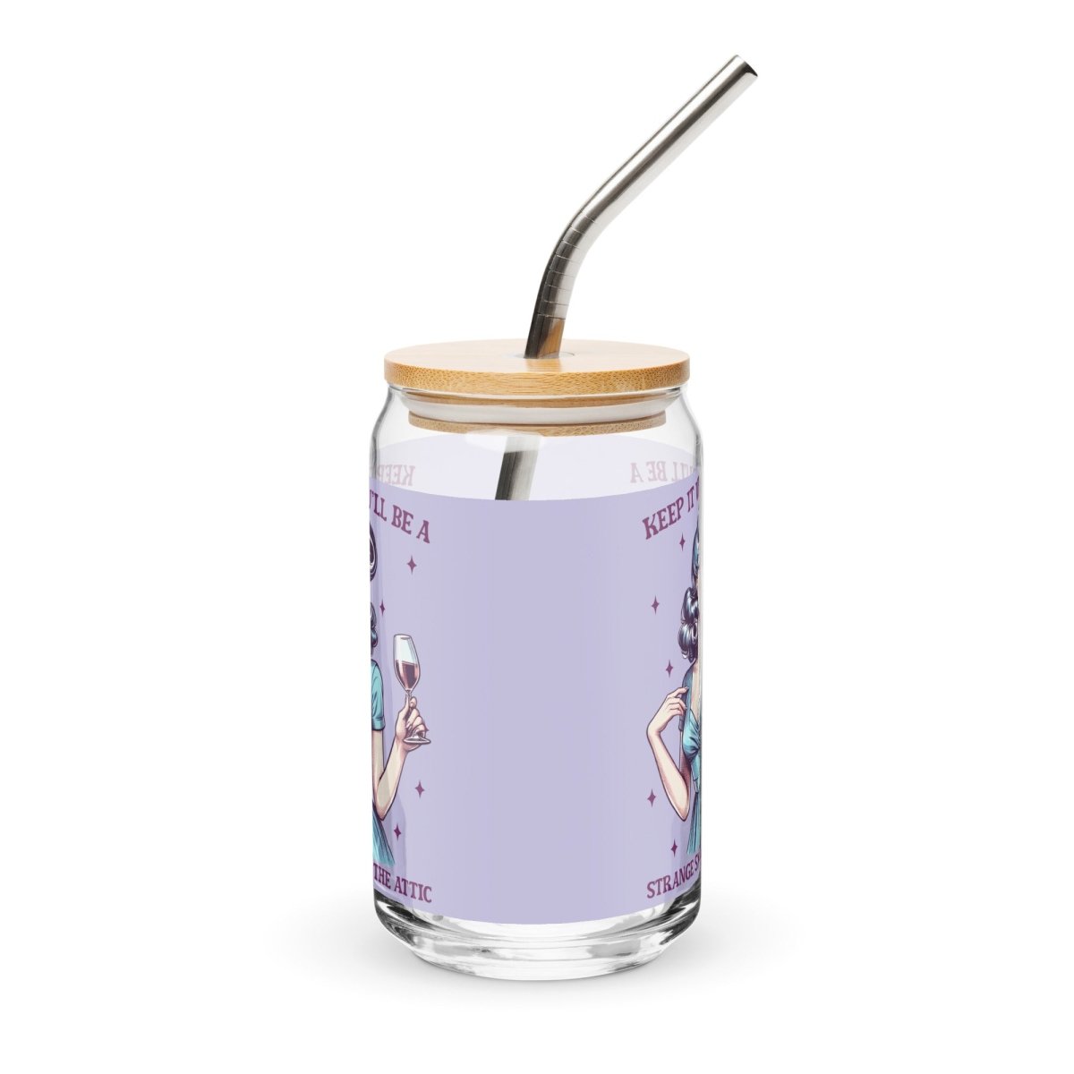 Sassy Smell in Attic Can - Shaped Glass - Max & Co Tees