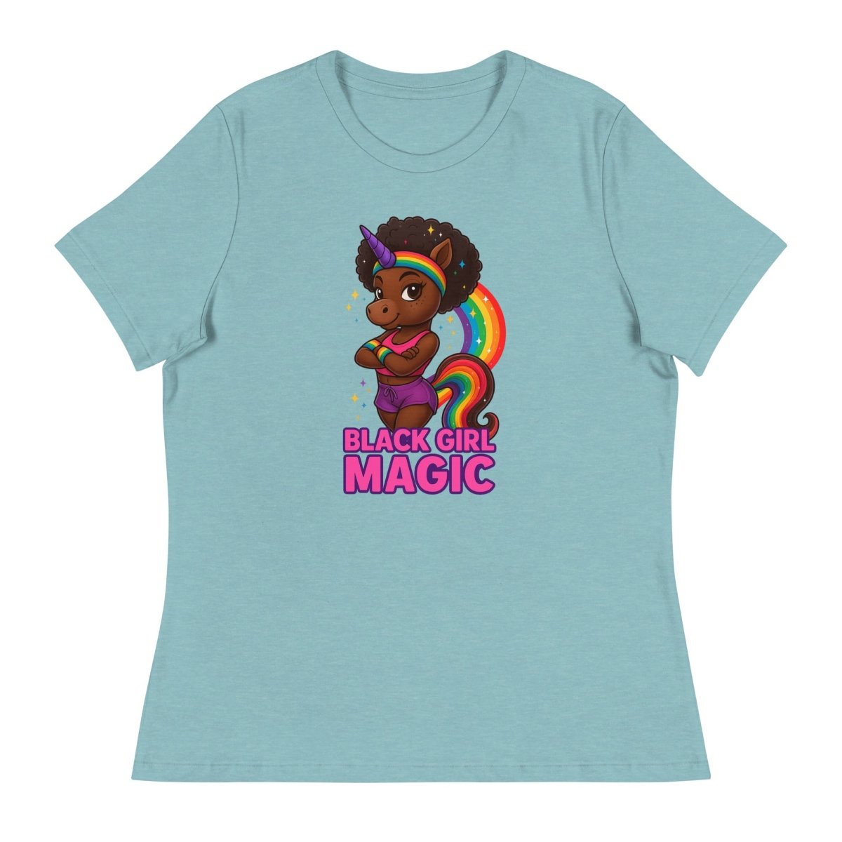 Women's Unicorn Black Girl Magic Tee - Max & Co Tees