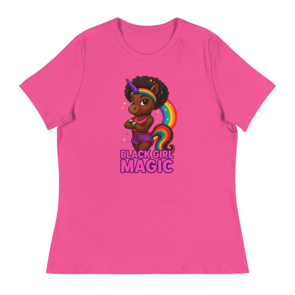 Women's Unicorn Black Girl Magic Tee - Max & Co Tees