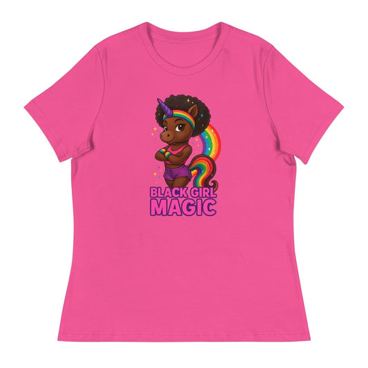 Women's Unicorn Black Girl Magic Tee - Max & Co Tees