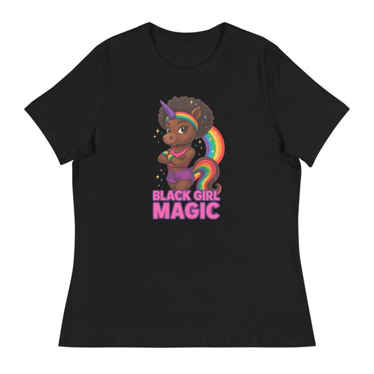 Women's Unicorn Black Girl Magic Tee - Max & Co Tees