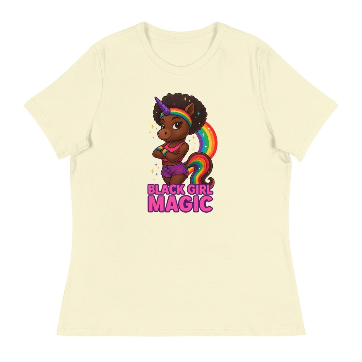 Women's Unicorn Black Girl Magic Tee - Max & Co Tees