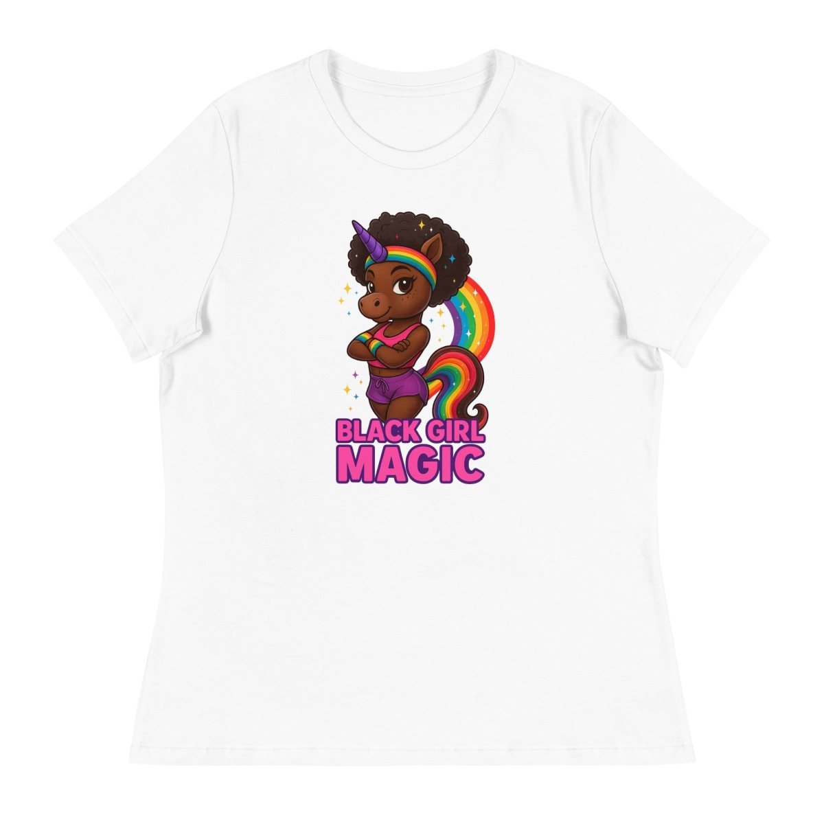 Women's Unicorn Black Girl Magic Tee - Max & Co Tees