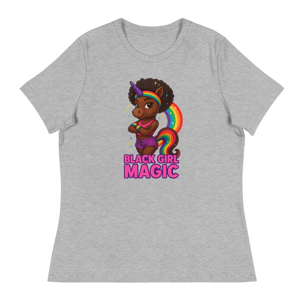 Women's Unicorn Black Girl Magic Tee - Max & Co Tees