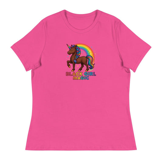 Women's Unicorn Black Girl Prance Tee - Max & Co Tees