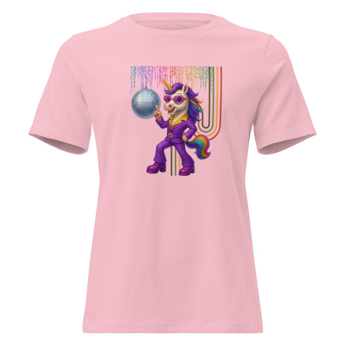 Women's Unicorn Disco Glitter Tee - Max & Co Tees