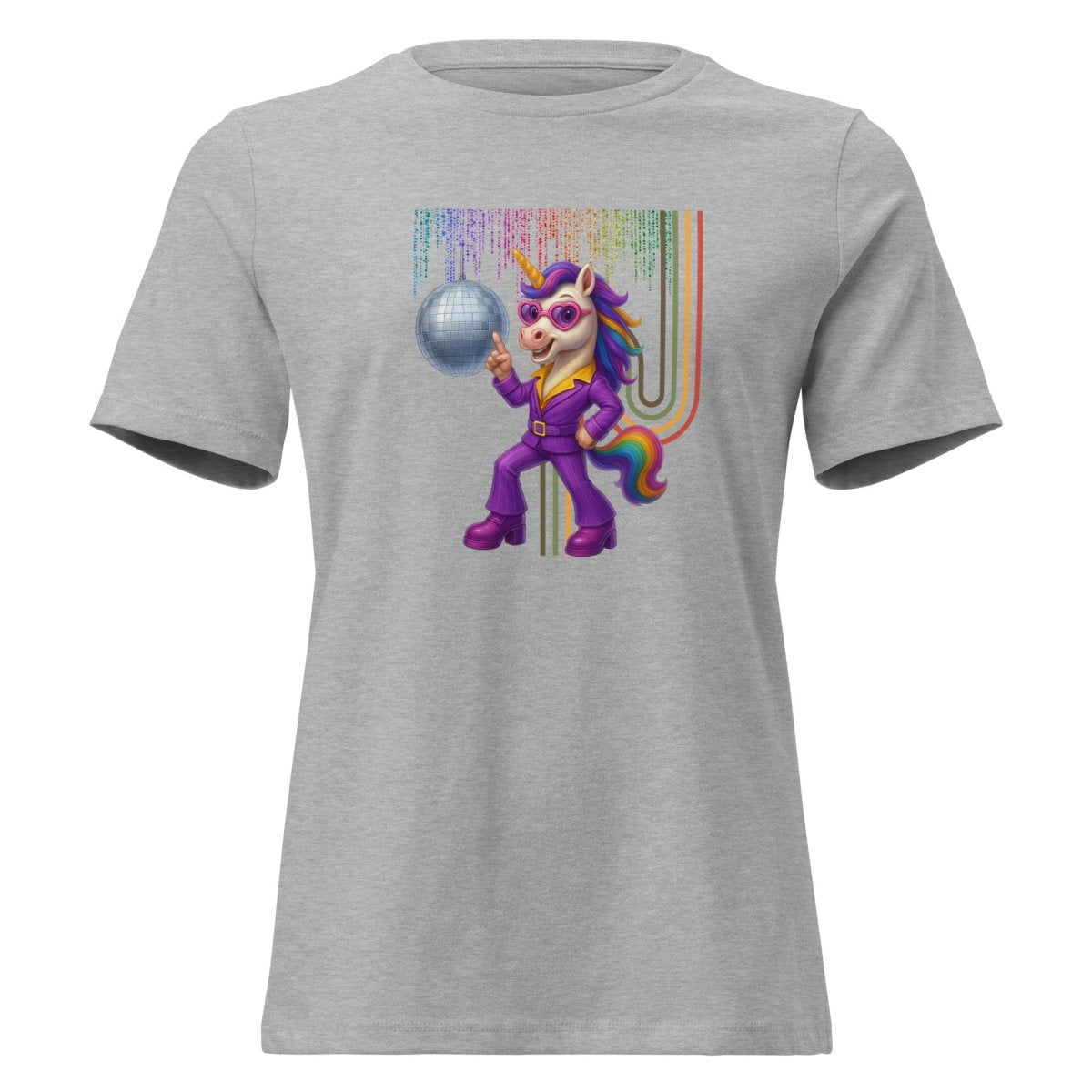 Women's Unicorn Disco Glitter Tee - Max & Co Tees