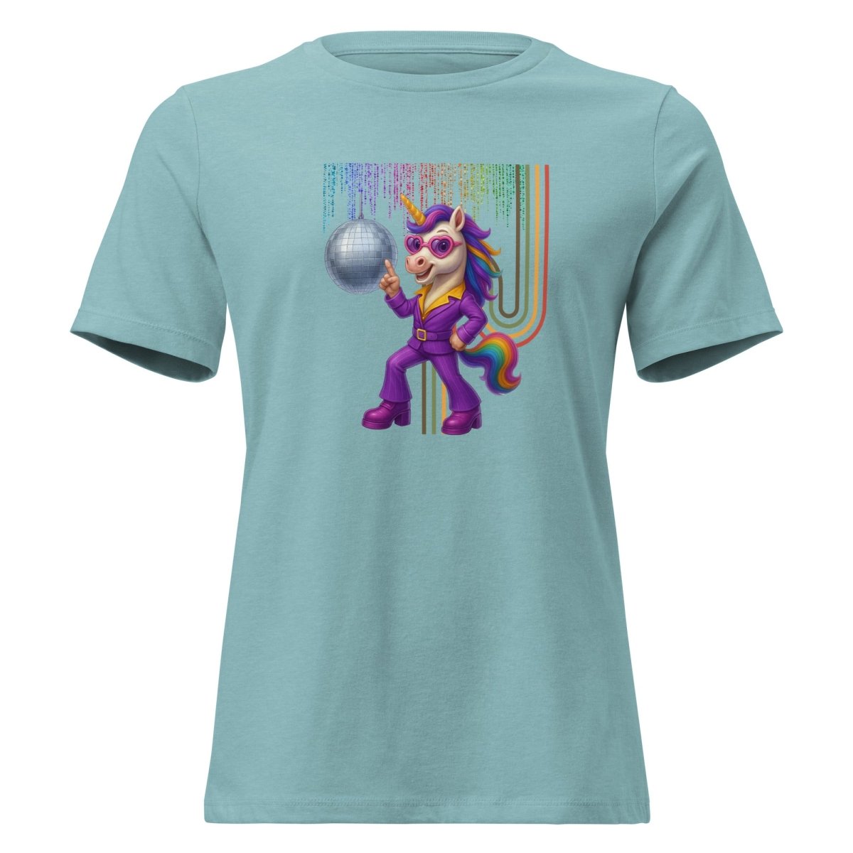 Women's Unicorn Disco Glitter Tee - Max & Co Tees