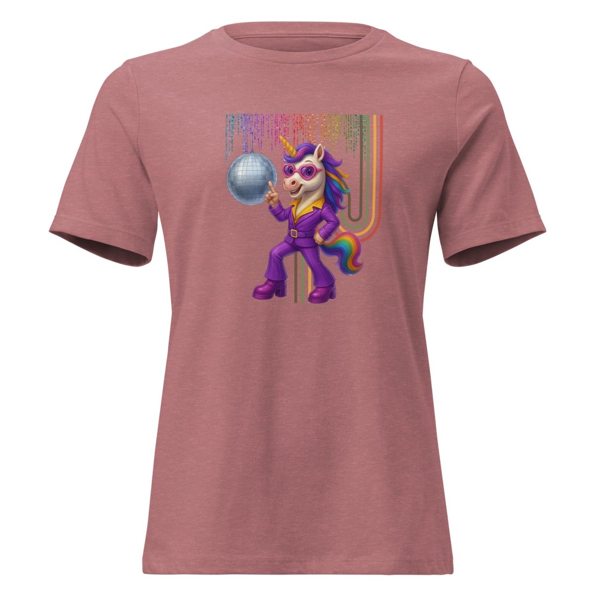 Women's Unicorn Disco Glitter Tee - Max & Co Tees