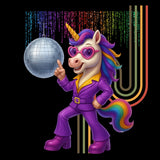 Women's Unicorn Disco Glitter Tee - Max & Co Tees