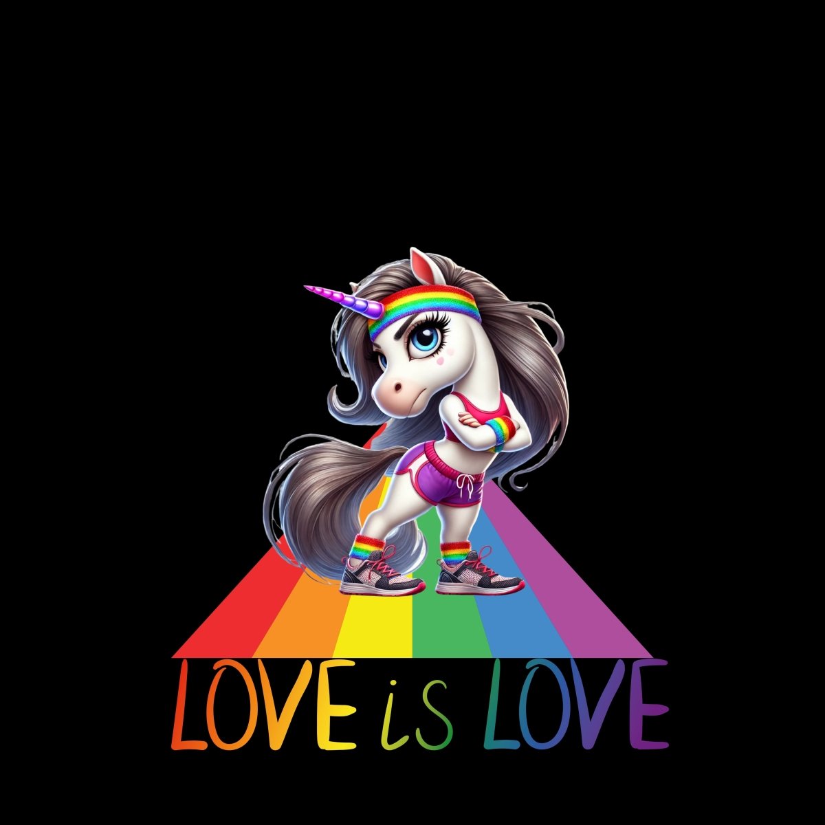 Women's Unicorn Love is Love Tee - Max & Co Tees
