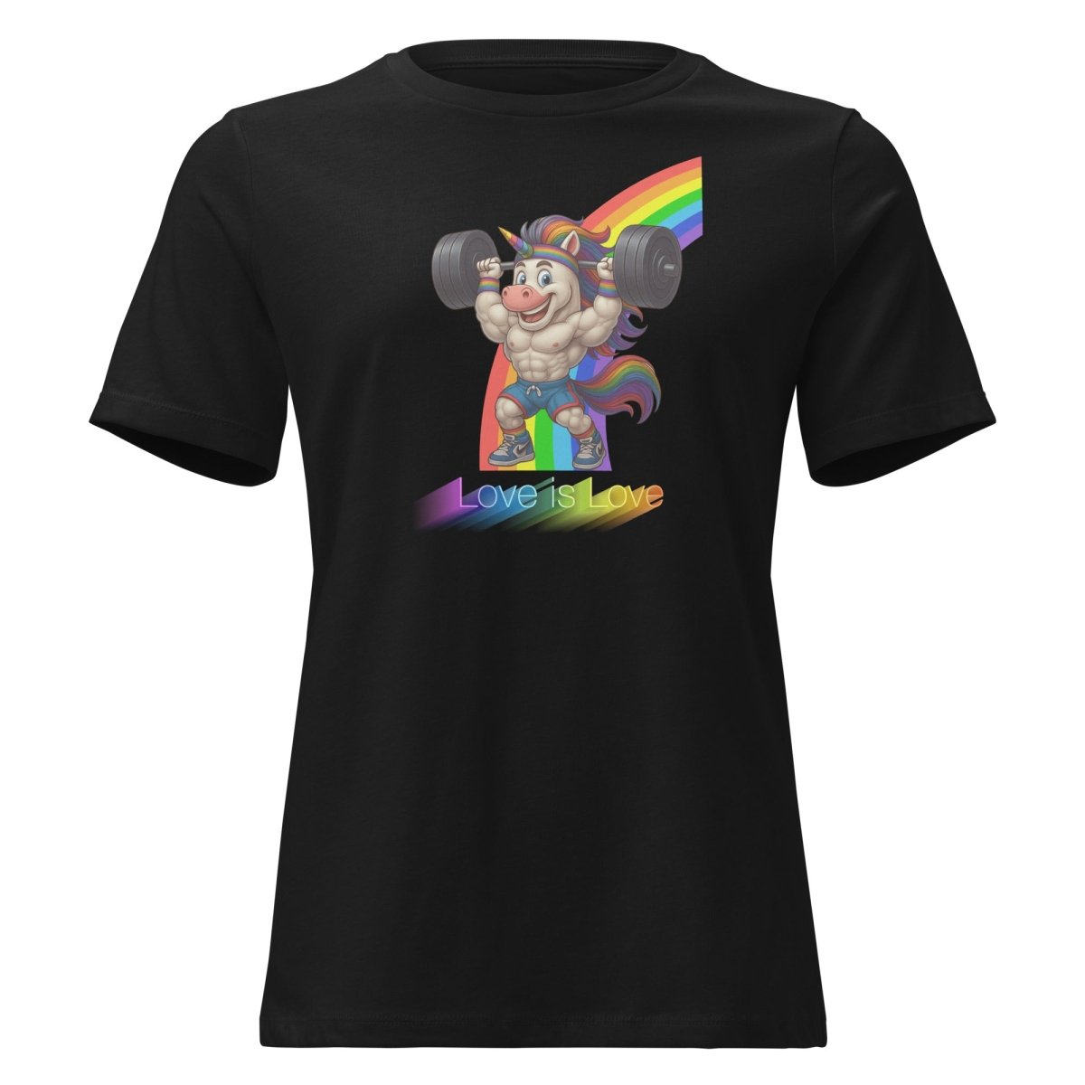 Women's Unicorn Love Rainbow Tee - Max & Co Tees