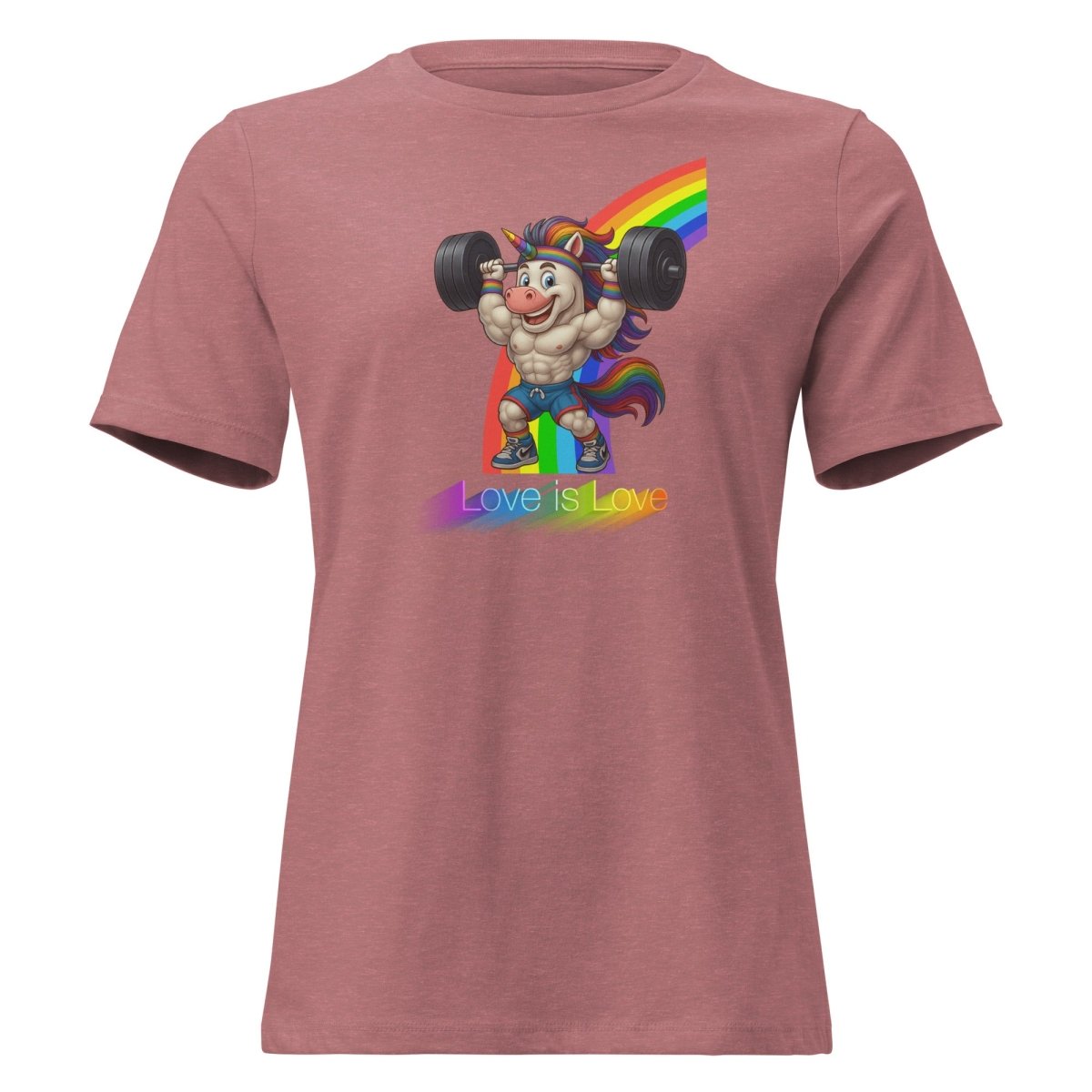 Women's Unicorn Love Rainbow Tee - Max & Co Tees