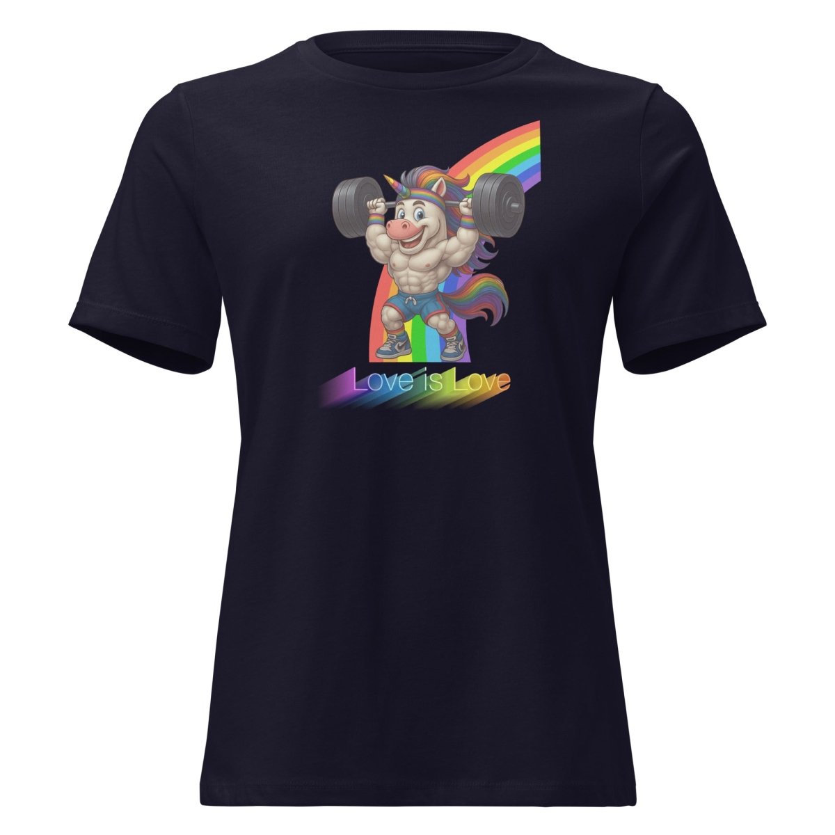 Women's Unicorn Love Rainbow Tee - Max & Co Tees