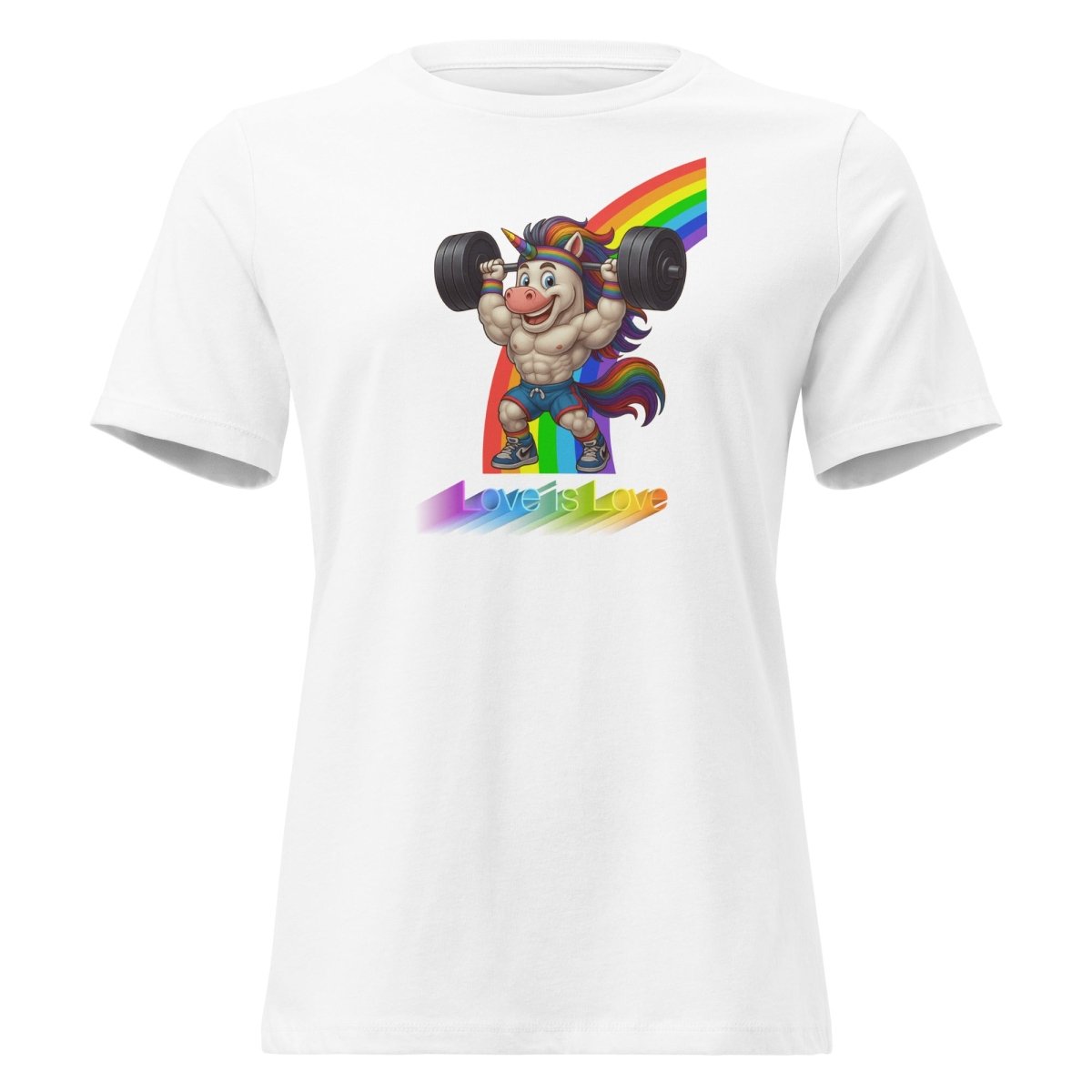 Women's Unicorn Love Rainbow Tee - Max & Co Tees