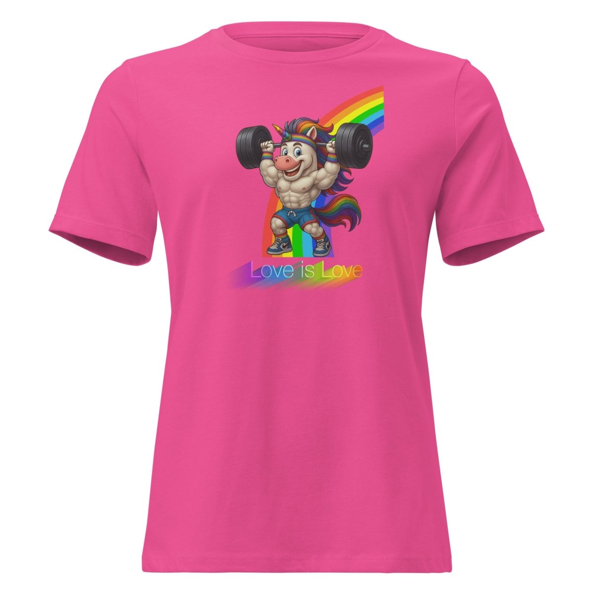 Women's Unicorn Love Rainbow Tee - Max & Co Tees