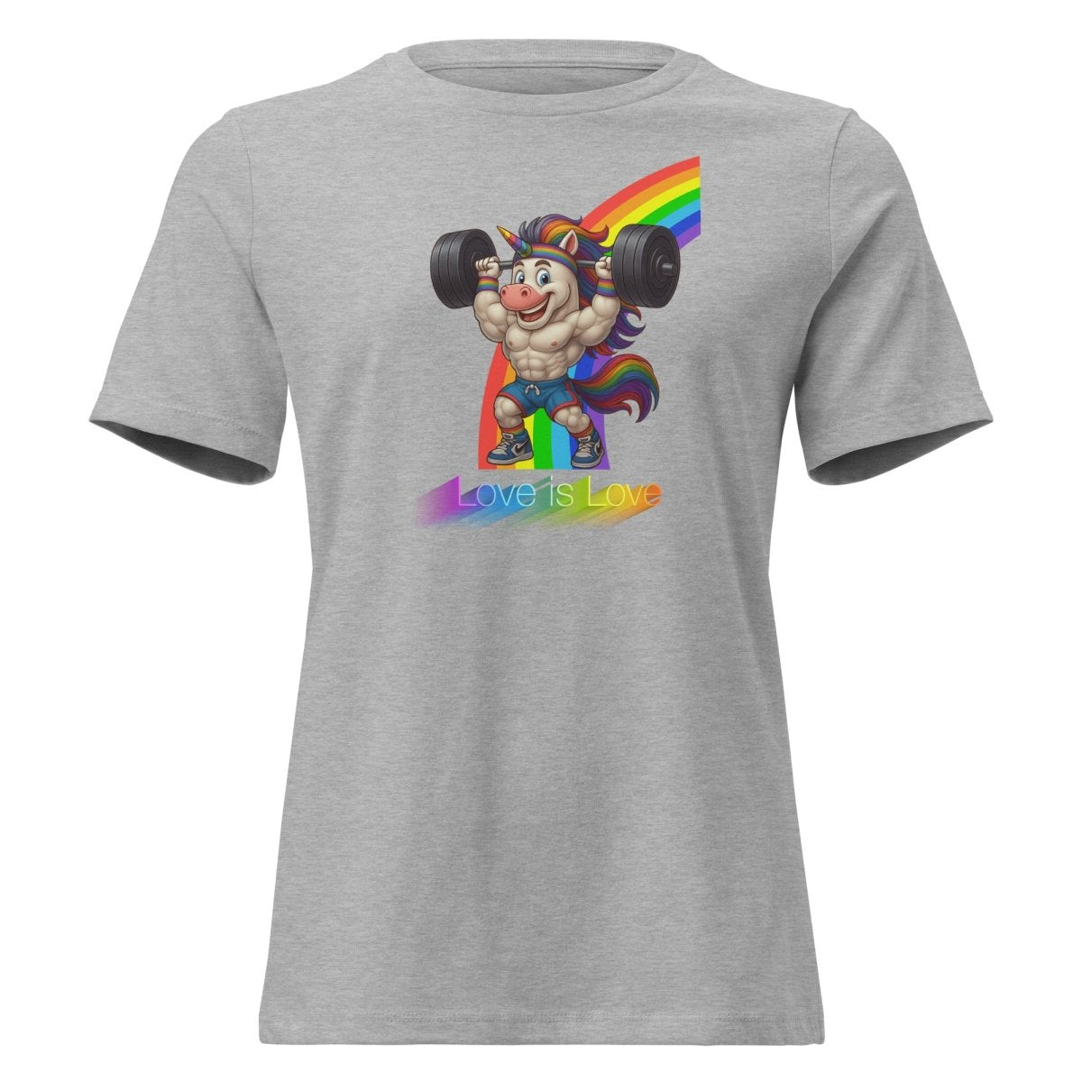 Women's Unicorn Love Rainbow Tee - Max & Co Tees
