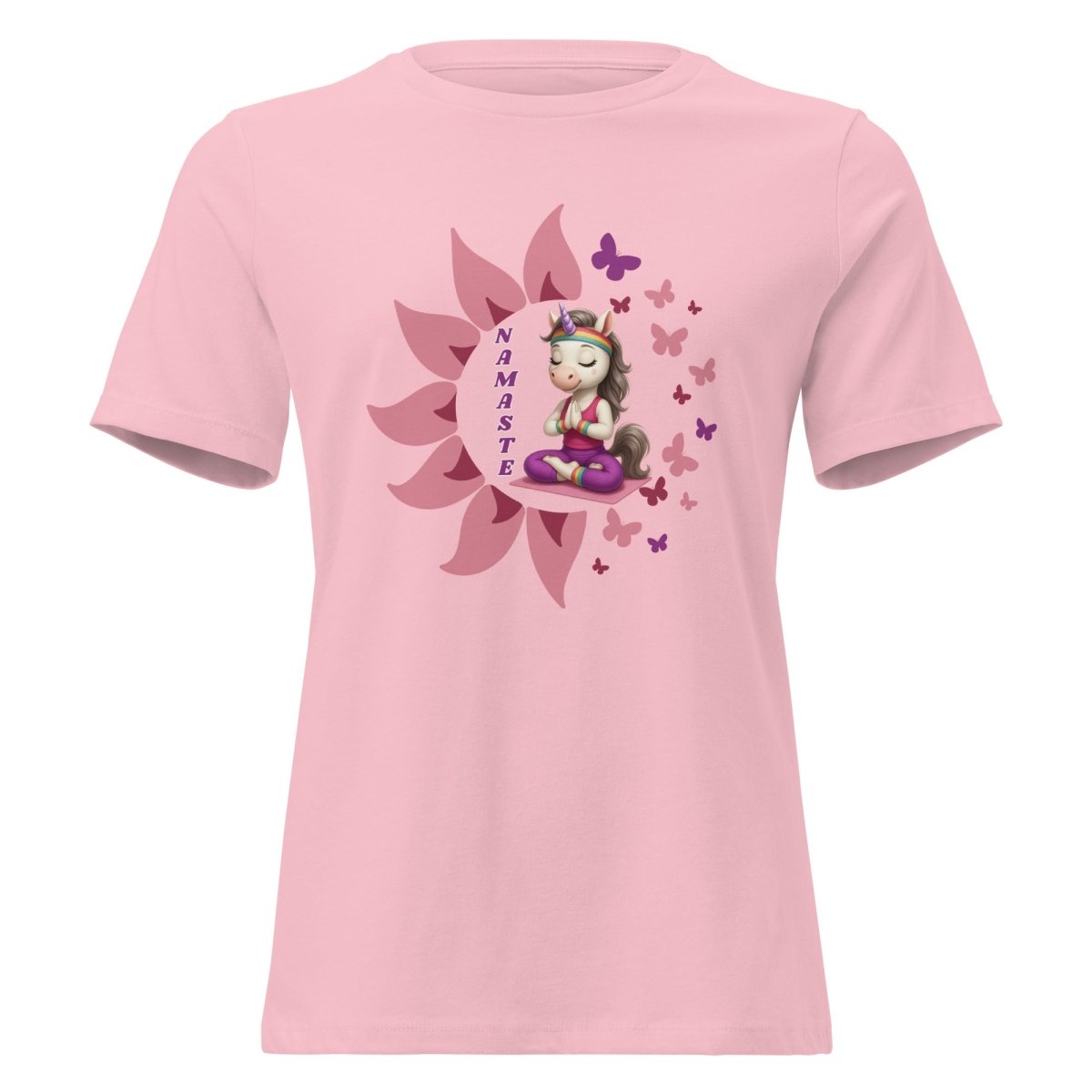 Women's Unicorn Namaste Butterfly Tee - Max & Co Tees