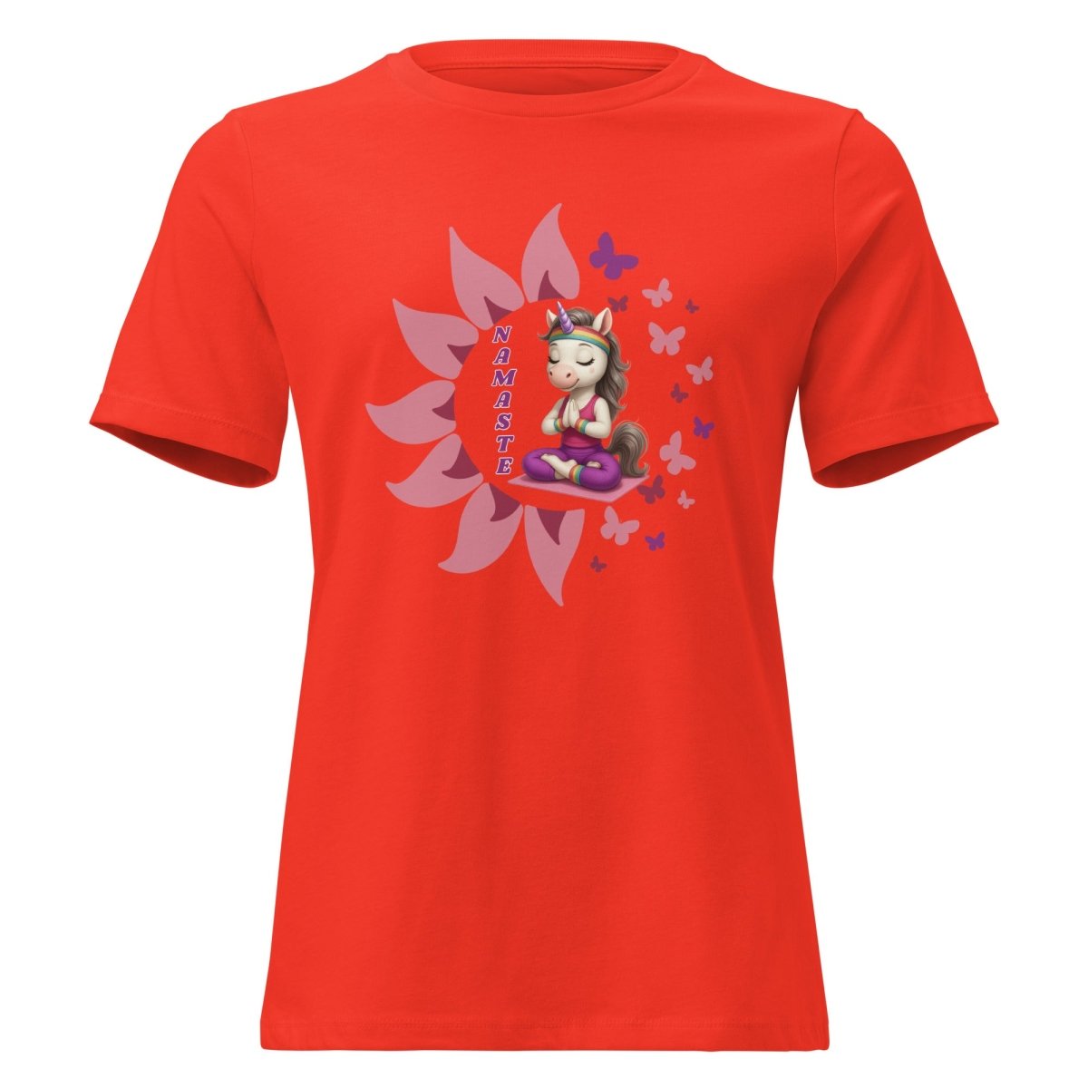 Women's Unicorn Namaste Butterfly Tee - Max & Co Tees