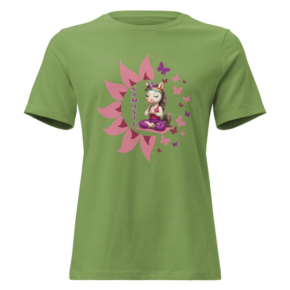 Women's Unicorn Namaste Butterfly Tee - Max & Co Tees