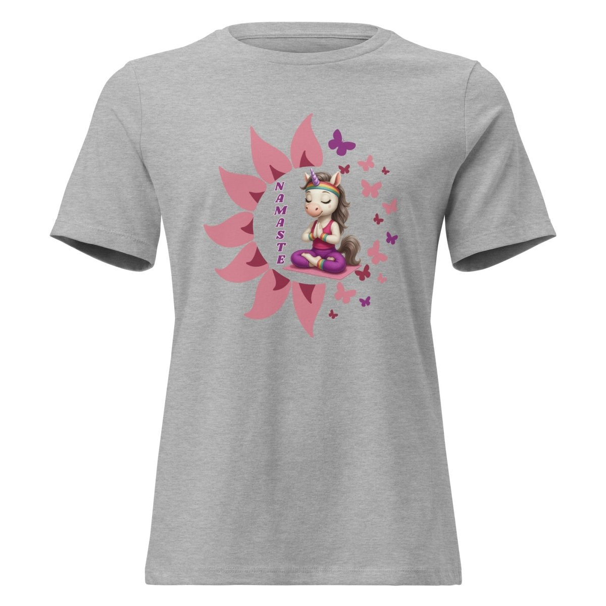 Women's Unicorn Namaste Butterfly Tee - Max & Co Tees