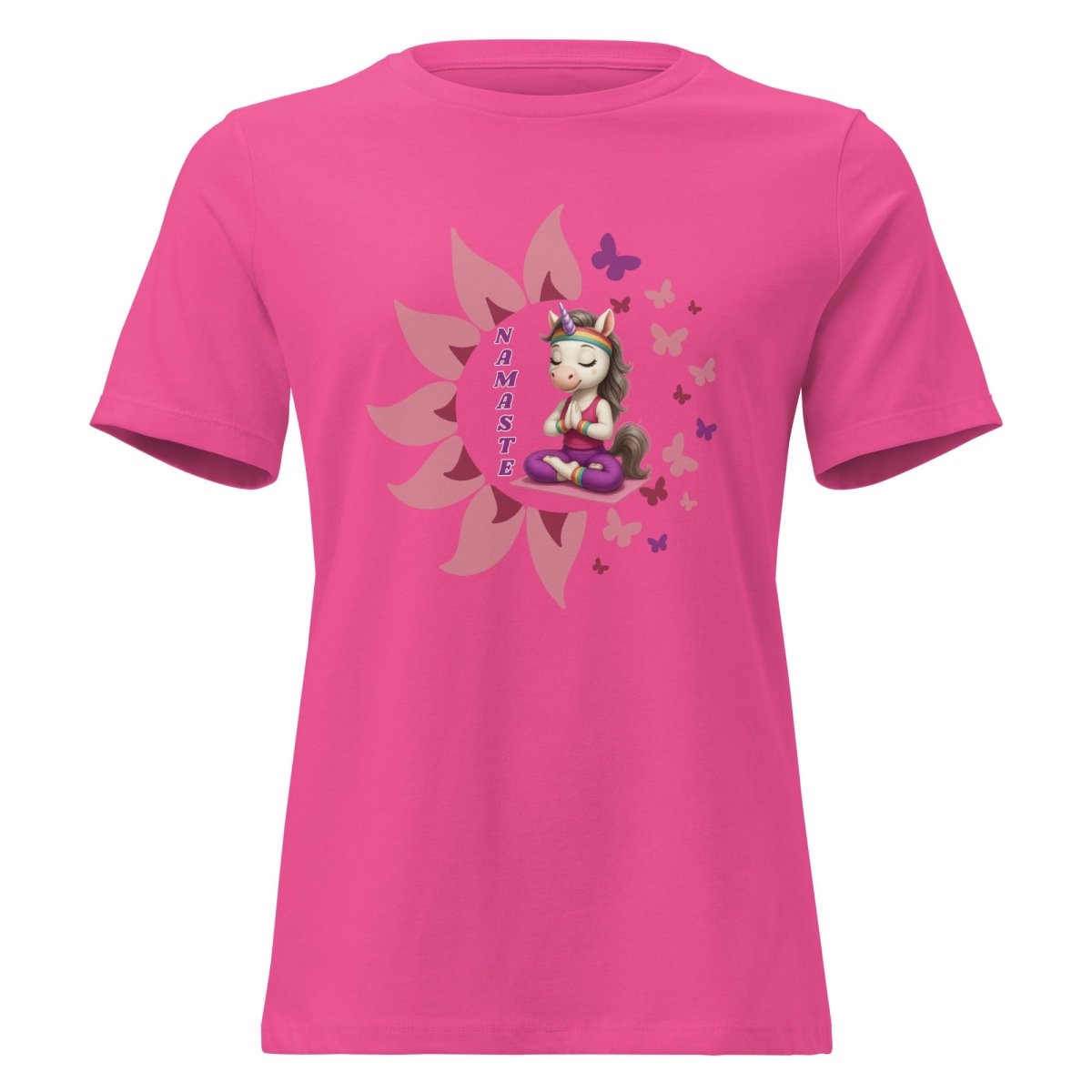 Women's Unicorn Namaste Butterfly Tee - Max & Co Tees