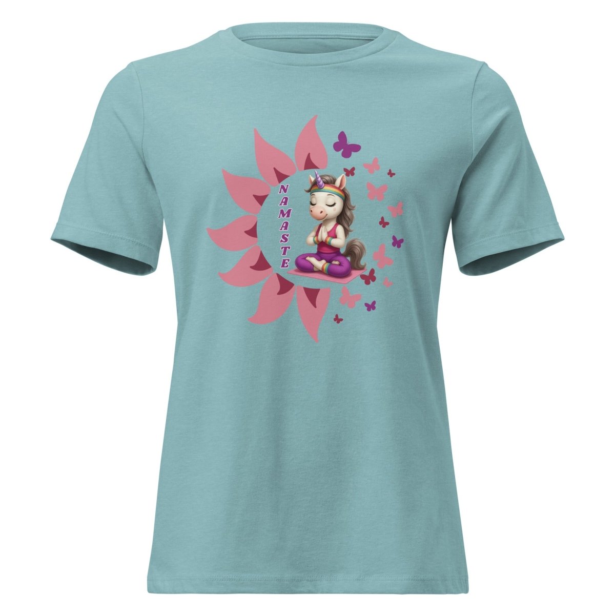 Women's Unicorn Namaste Butterfly Tee - Max & Co Tees