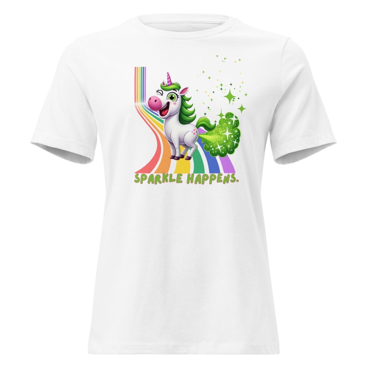 Women's Unicorn Sparkle Happens Tee - Max & Co Tees