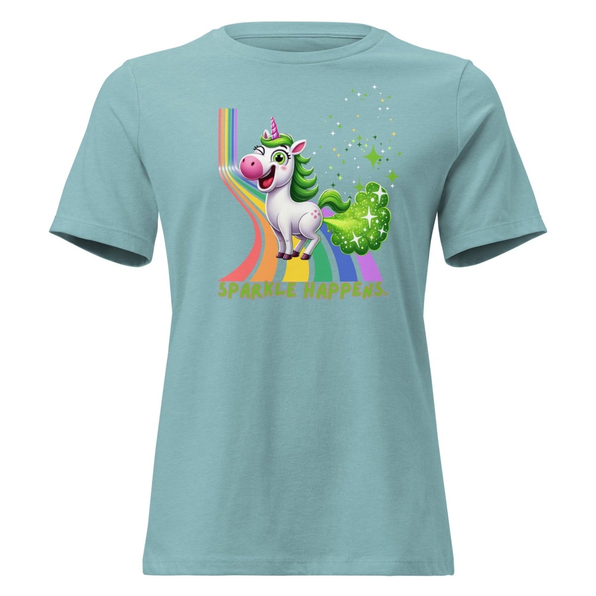 Women's Unicorn Sparkle Happens Tee - Max & Co Tees