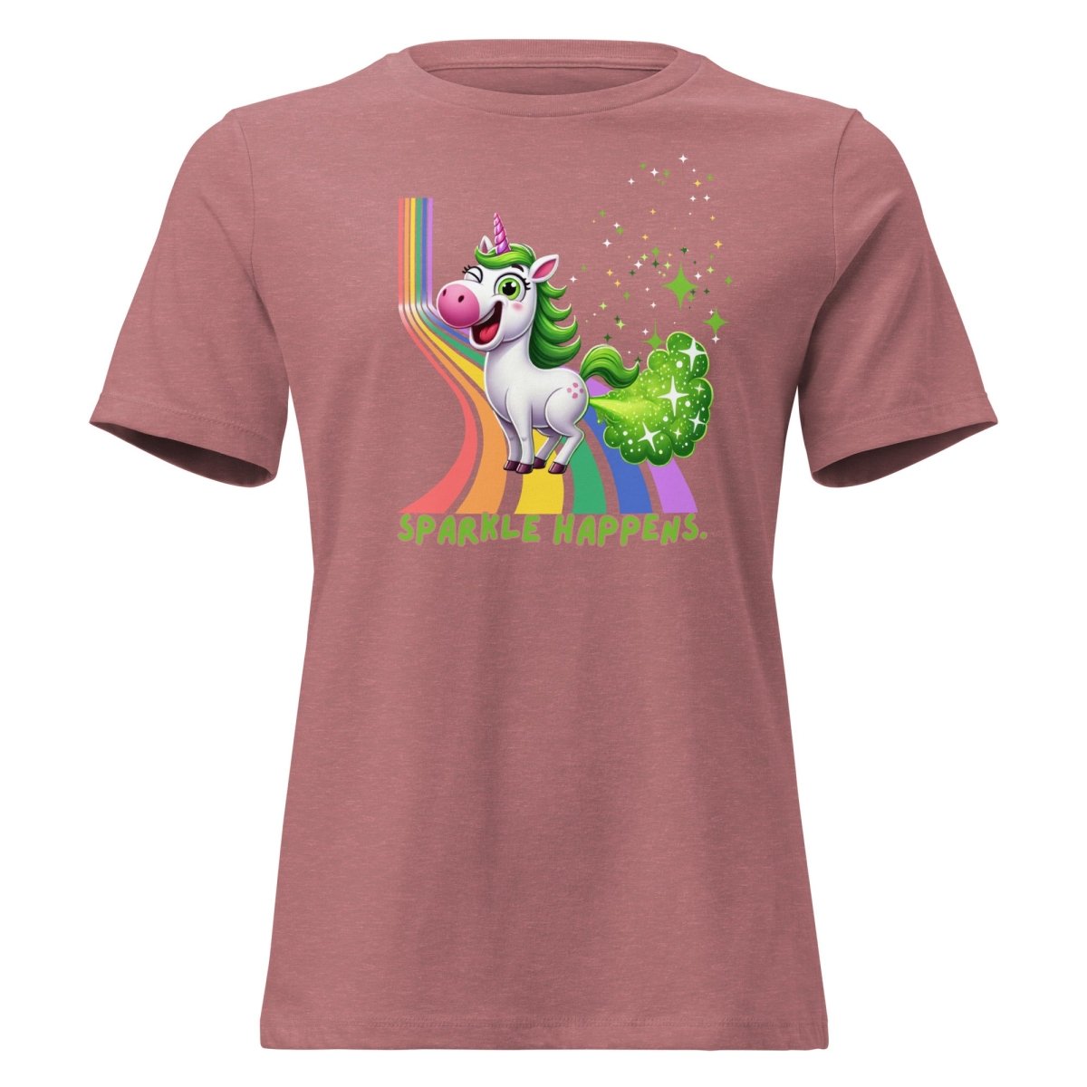 Women's Unicorn Sparkle Happens Tee - Max & Co Tees
