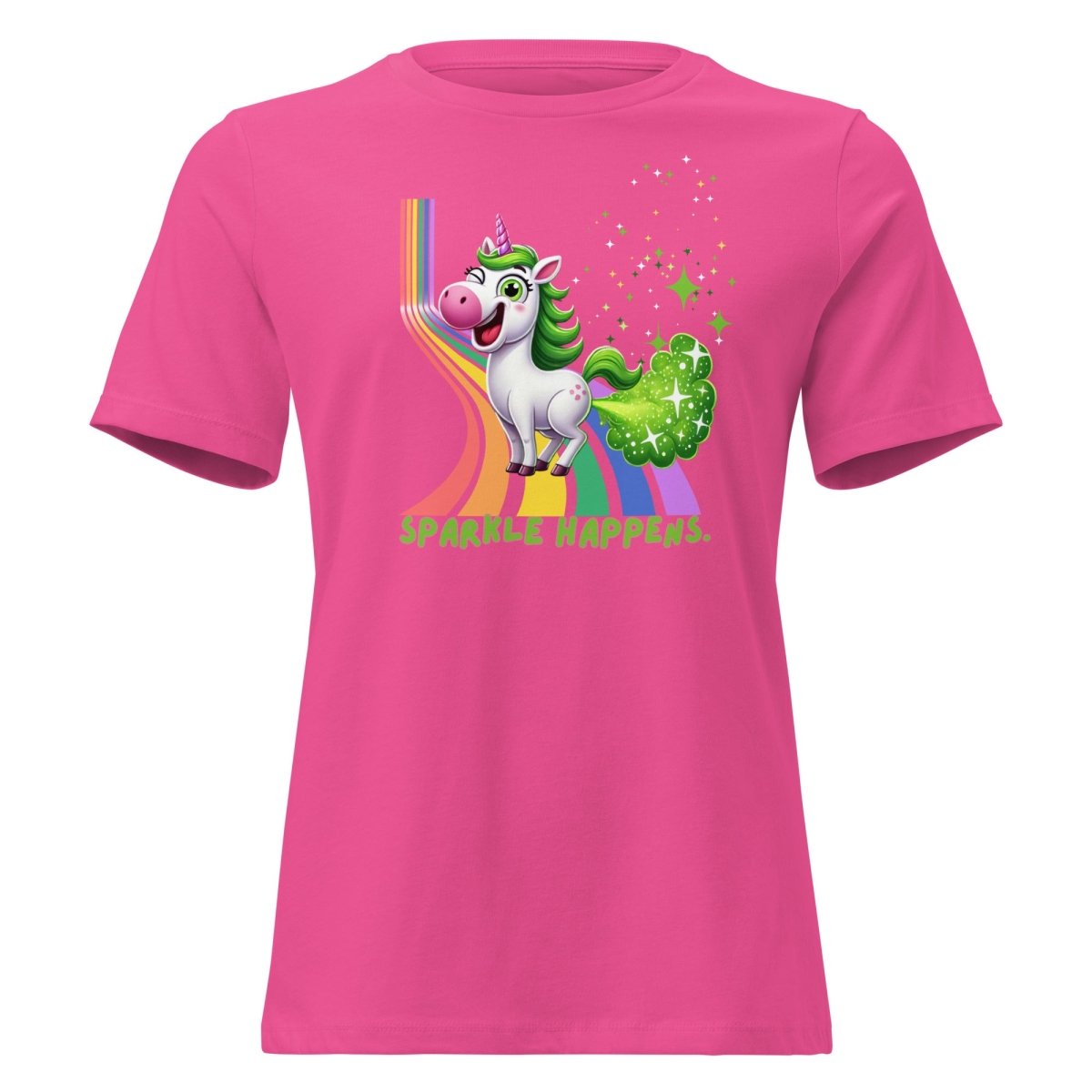 Women's Unicorn Sparkle Happens Tee - Max & Co Tees