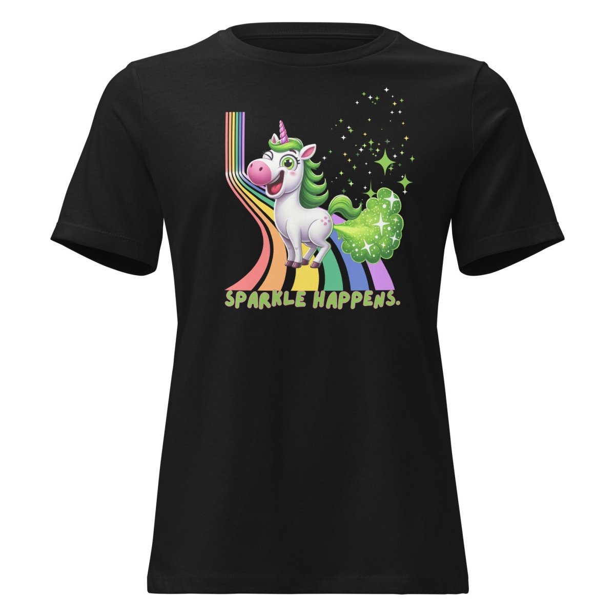 Women's Unicorn Sparkle Happens Tee - Max & Co Tees