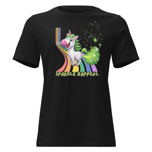 Women's Unicorn Sparkle Happens Tee - Max & Co Tees
