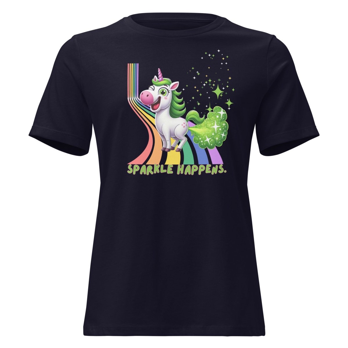 Women's Unicorn Sparkle Happens Tee - Max & Co Tees