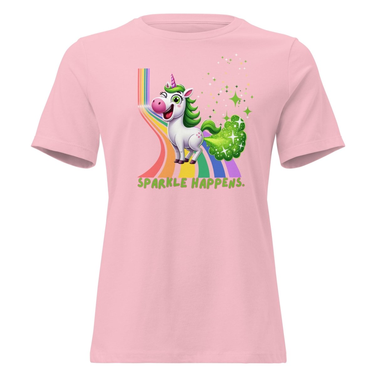 Women's Unicorn Sparkle Happens Tee - Max & Co Tees