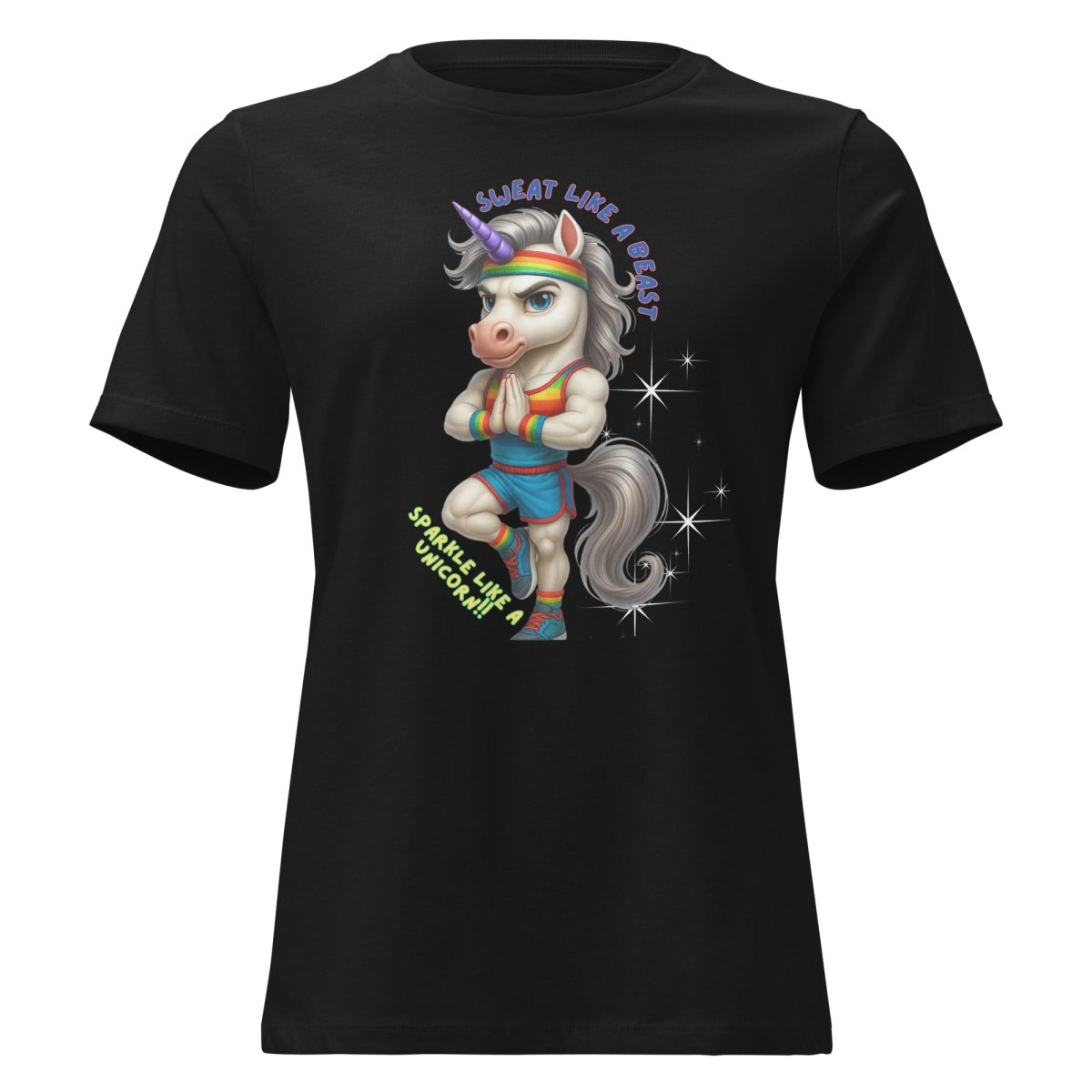 Women's Unicorn Sweat Beast Tee - Max & Co Tees